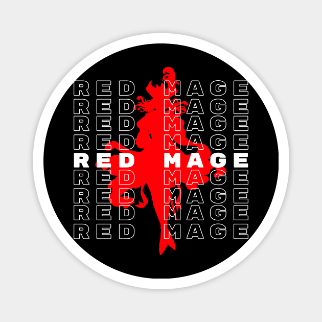 Red Mage aesthetic - For Warriors of Light & Darkness FFXIV Online Magnet by Asiadesign